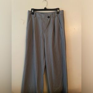 Fashion nova wide leg gray flared slacks size 10